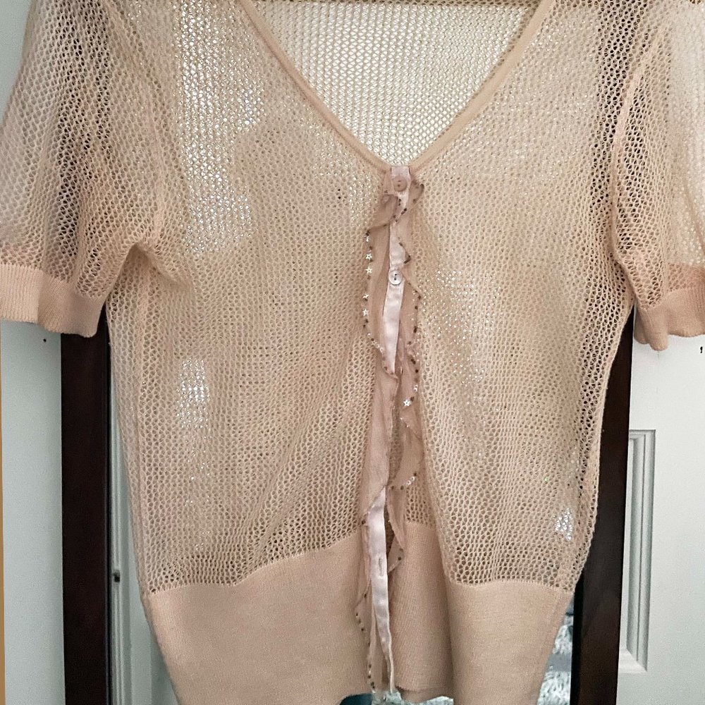 Rebecca Taylor, see through knit sweater